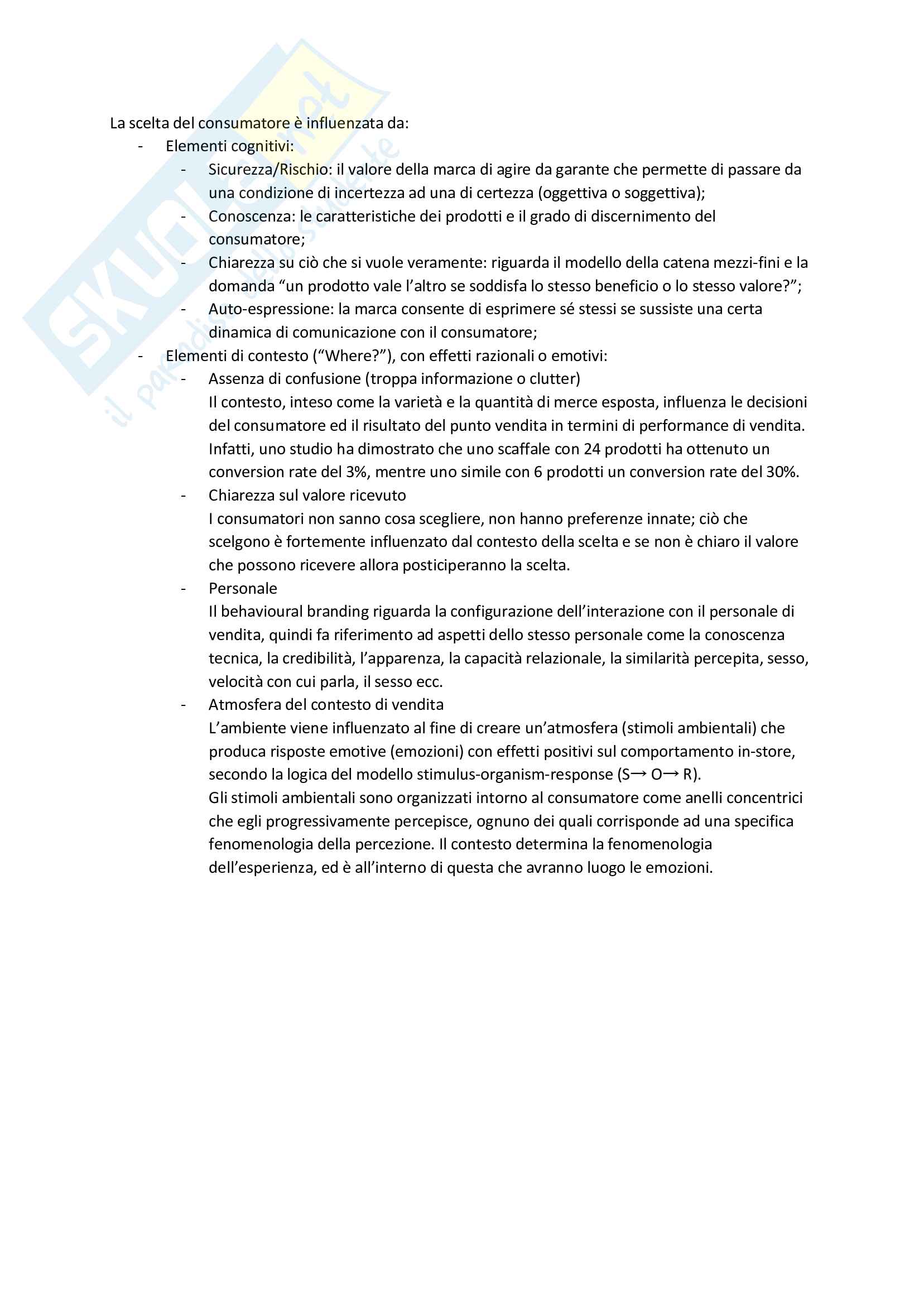 Riassunto esame Marketing avanzato, Prof.ssa Corsaro e Prof. Bertozzi, libro consigliato Gestire la sales transformation, Corsaro Pag. 21