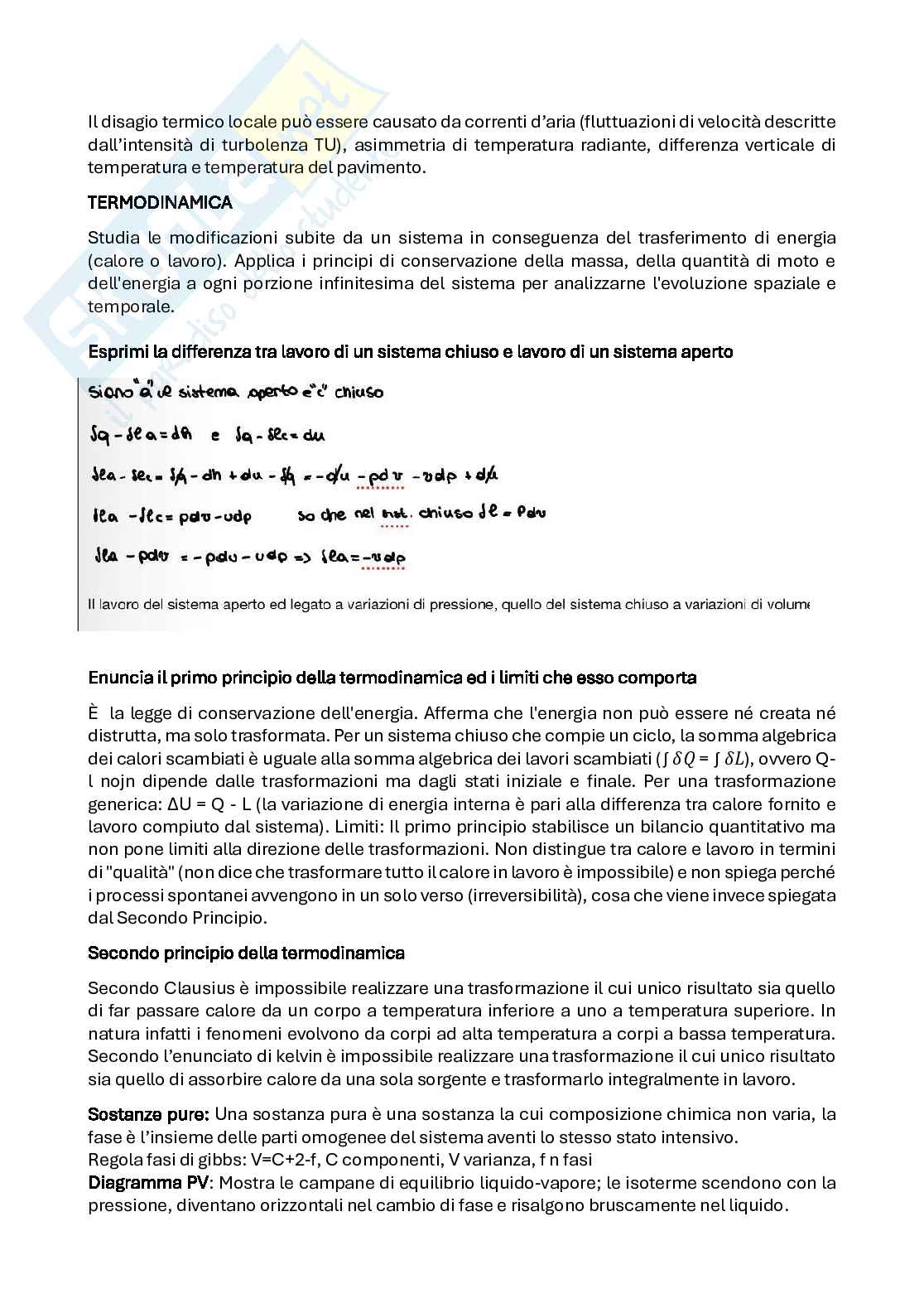 Domande Fisica tecnica ambientale Pag. 6