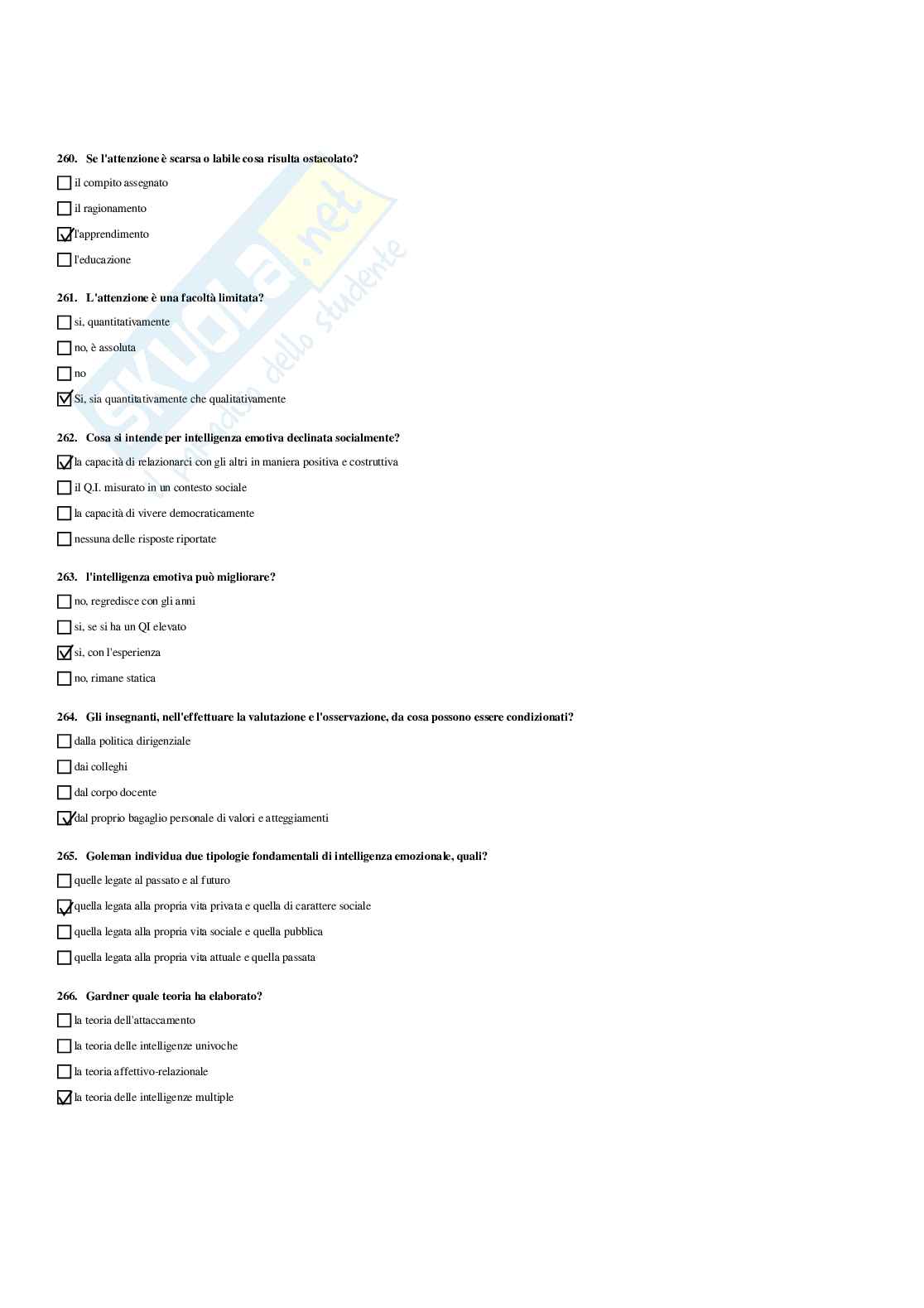 Paniere Completo di Didattica e pedagogia speciale (2026) - Risposte multiple e aperte corrette Pag. 91