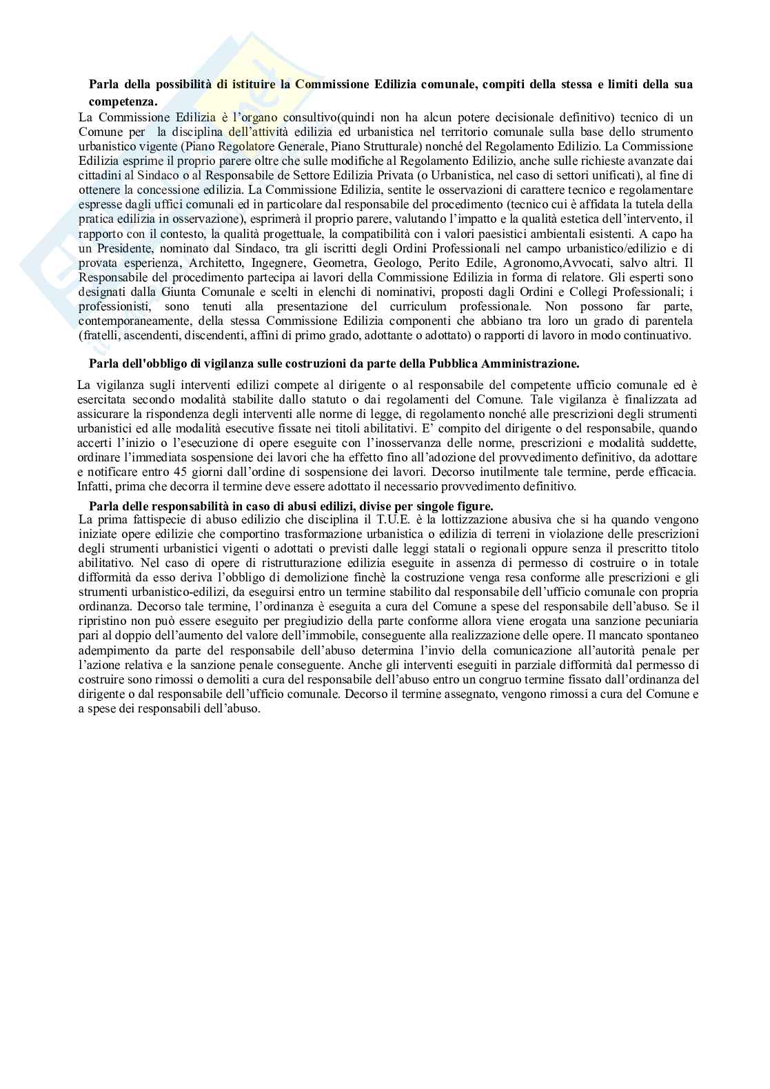 Diritto dell’edilizia e dell’urbanistica – Paniere risposte aperte complete (48) - A.A. 2025/2026 Pag. 11