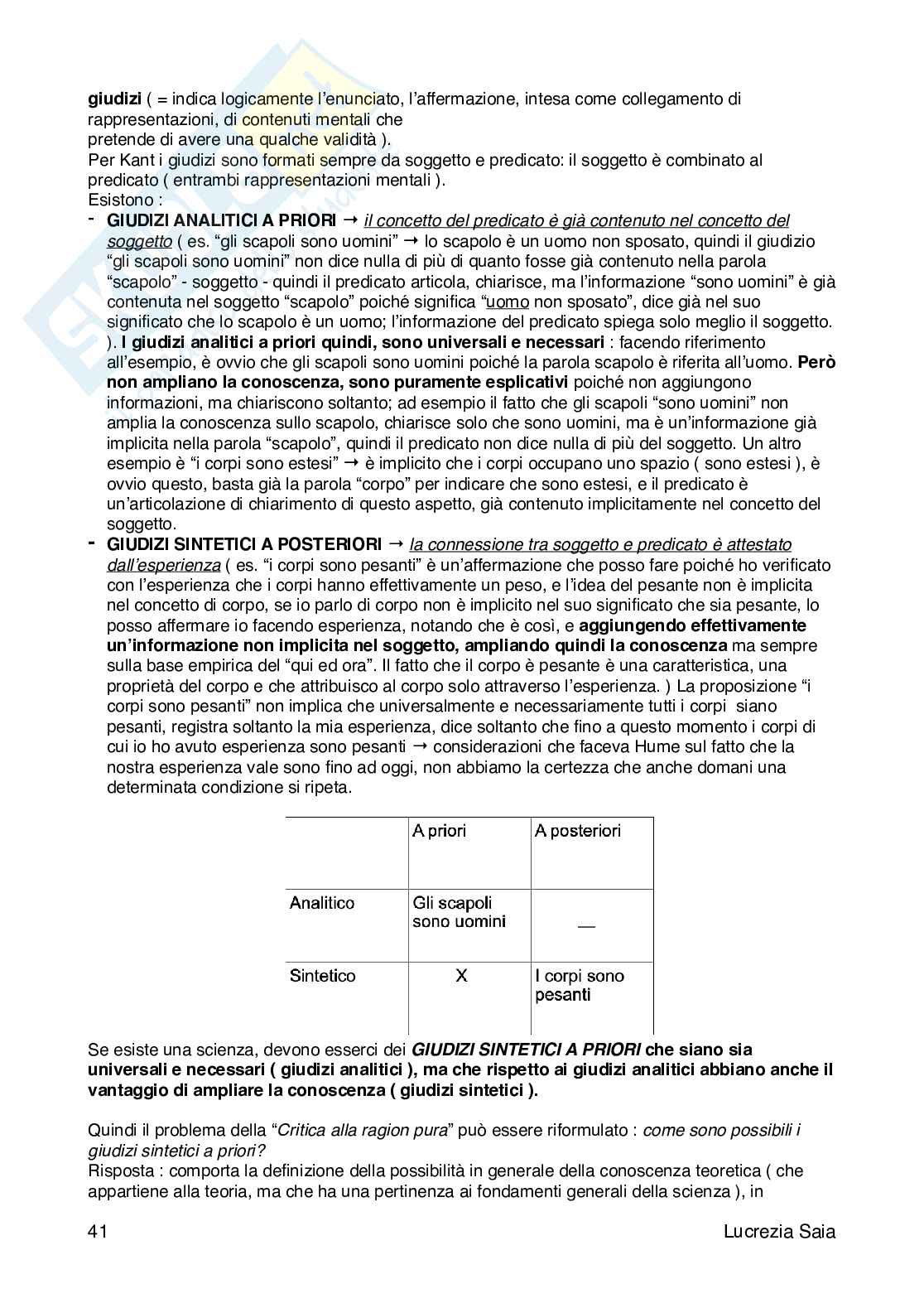 Appunti Storia della filosofia - Spiegazione per ogni slide Pag. 41