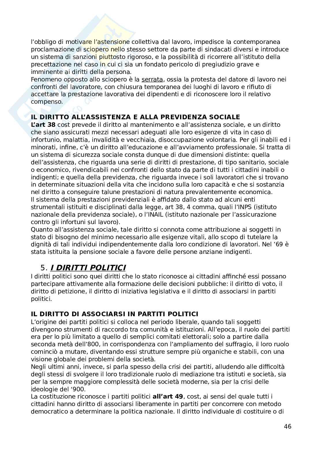 Riassunto esame Diritto costituzionale italiano ed europeo, Prof. Gobbo Maurilio, libro consigliato Manuale di diritto costituzionale italiano ed europeo , Romboli  Pag. 46