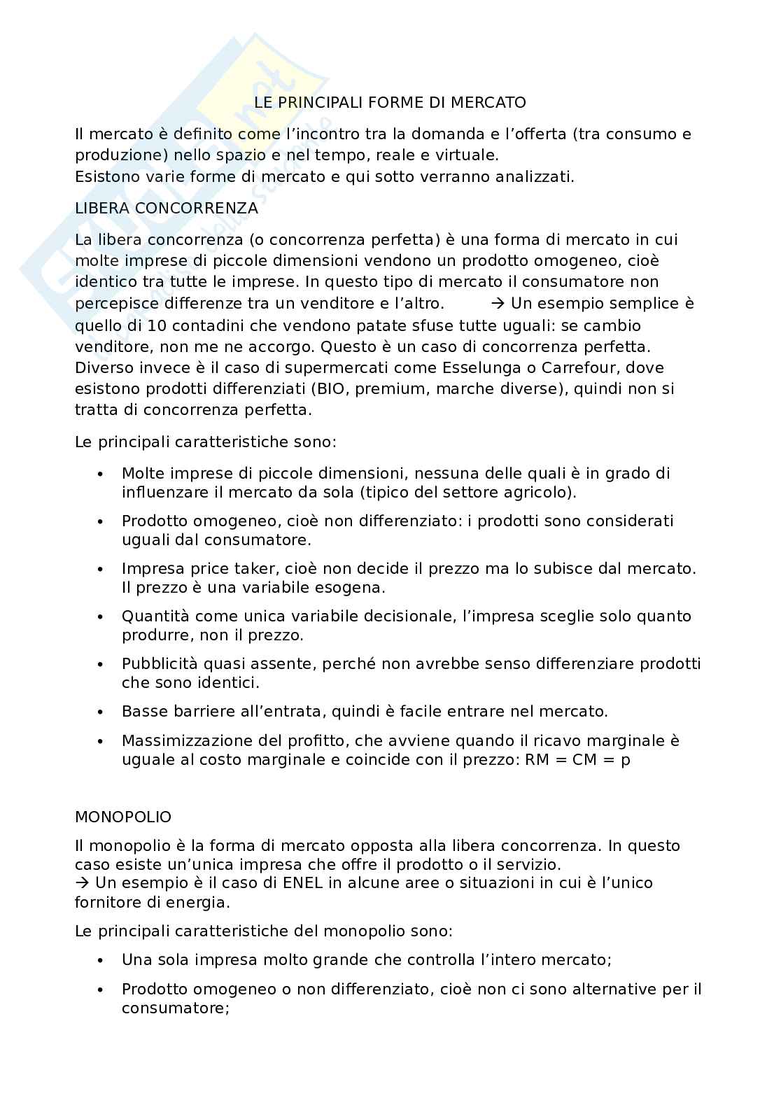 Appunti completi per l'esame di Economia e psicologia dei consumi alimentari del modulo di economia Pag. 1