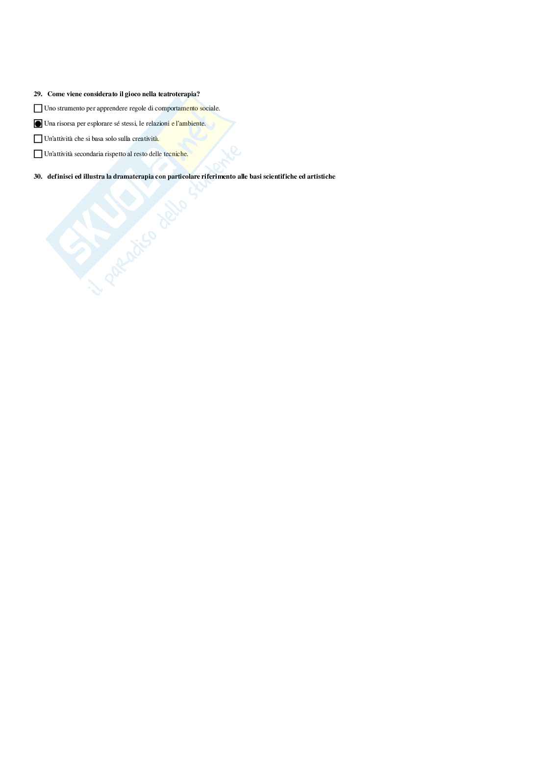 Paniere Linguaggi espressivi nei processi di apprendimento e crescita personale - Risposte multiple - aggiornato (2026) Pag. 31