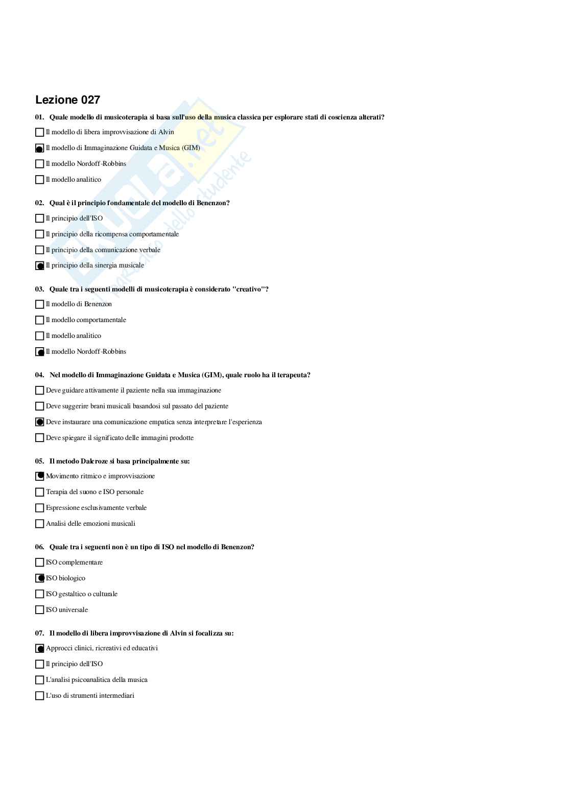 Paniere Linguaggi espressivi nei processi di apprendimento e crescita personale - Risposte multiple - aggiornato (2026) Pag. 36