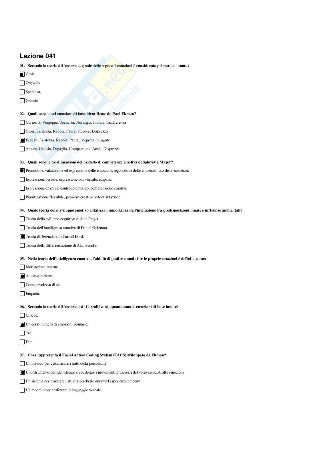 Paniere Linguaggi espressivi nei processi di apprendimento e crescita personale - Risposte multiple - aggiornato (2026) Pag. 56