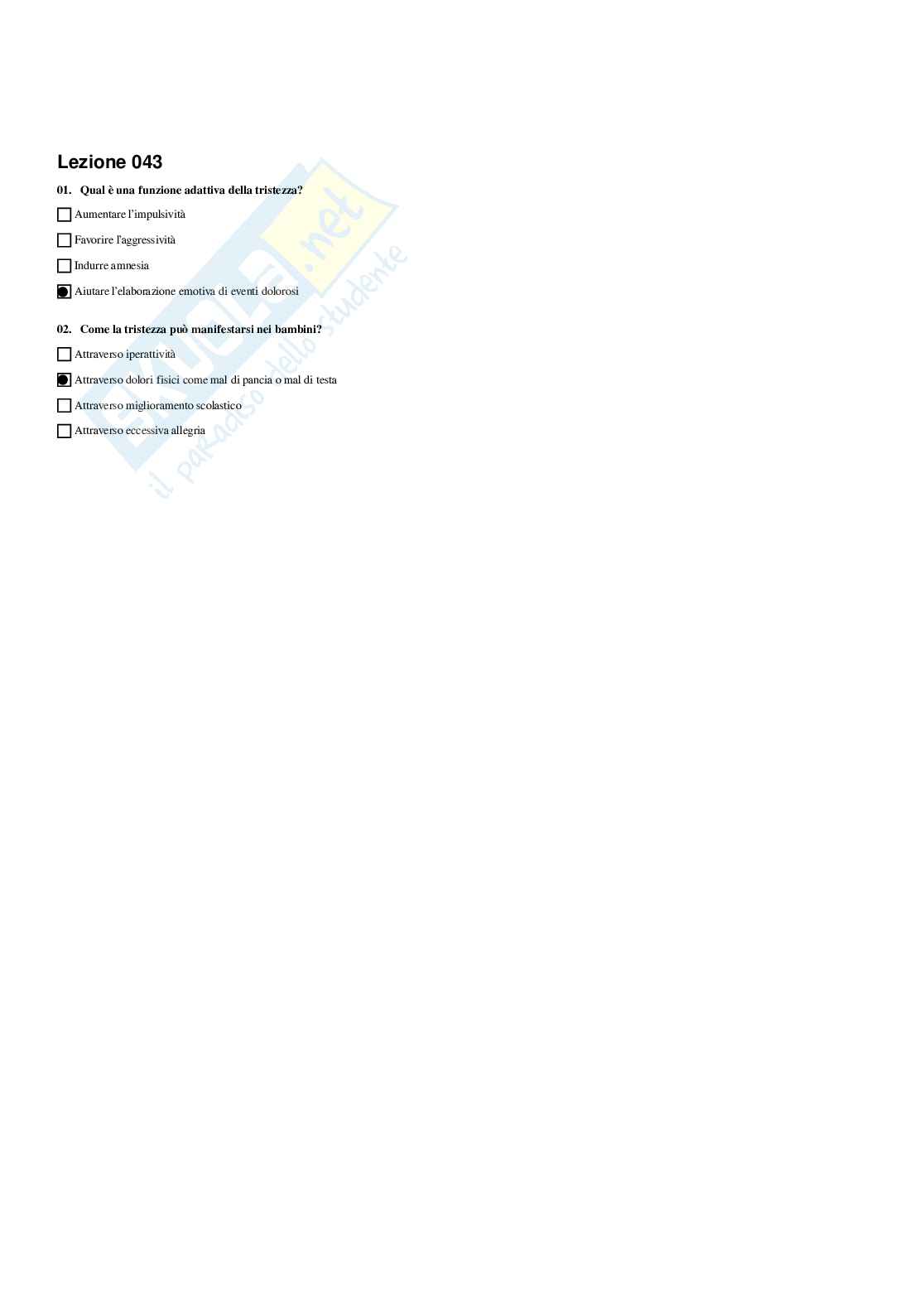 Paniere Linguaggi espressivi nei processi di apprendimento e crescita personale - Risposte multiple - aggiornato (2026) Pag. 61