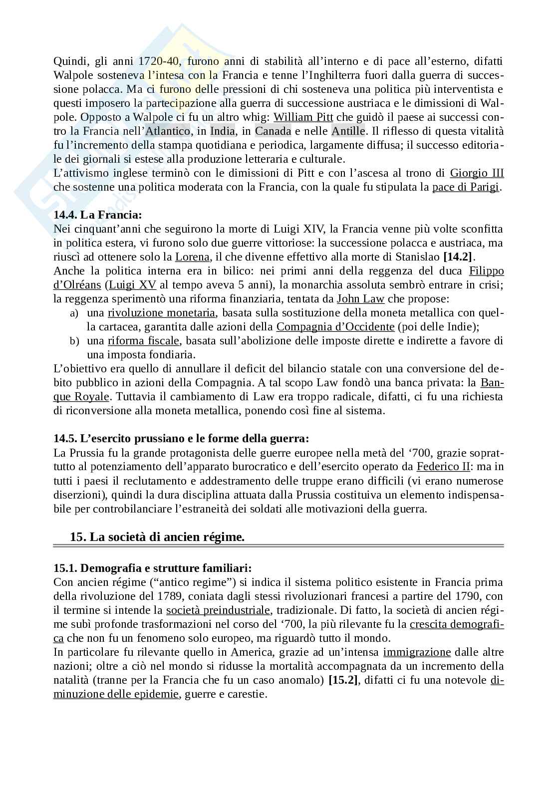 Riassunto esame Storia moderna, Prof. Luise Flavia, libro consigliato Manuale di Storia Moderna, Ago, Vidotto Pag. 41