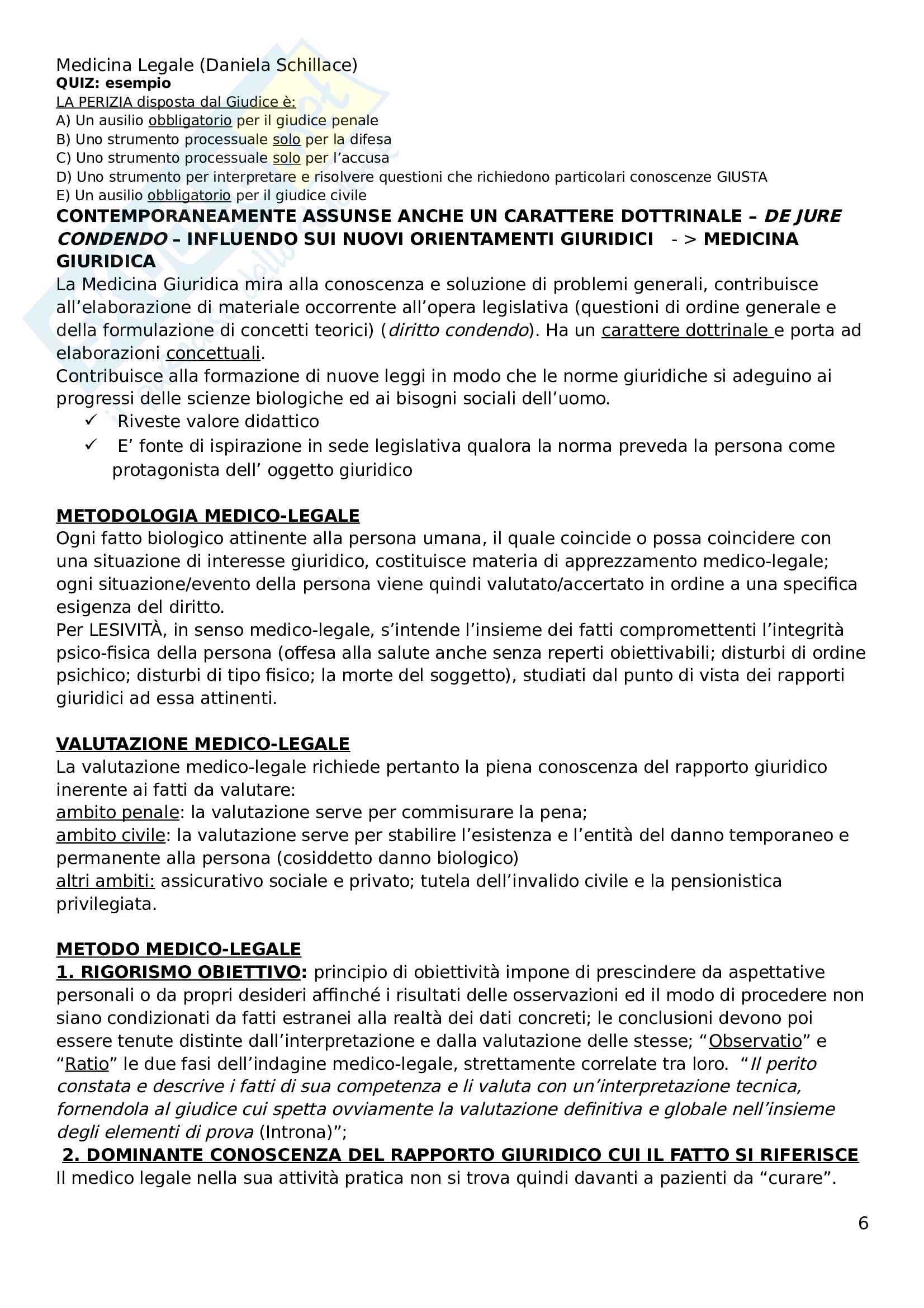 Medicina legale Pag. 6