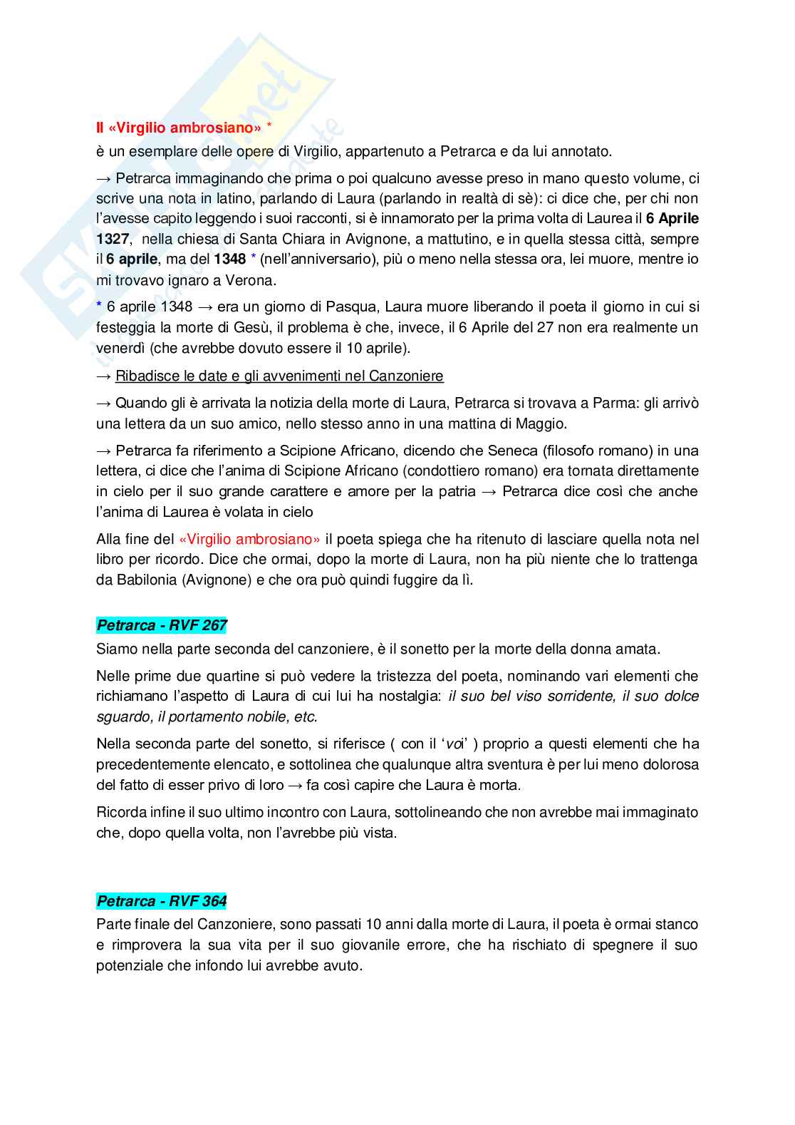 Riassunto esame Letteratura italiana, Prof. Zanardo Monica, libro consigliato  Letteratura italiana , Battistini Pag. 36
