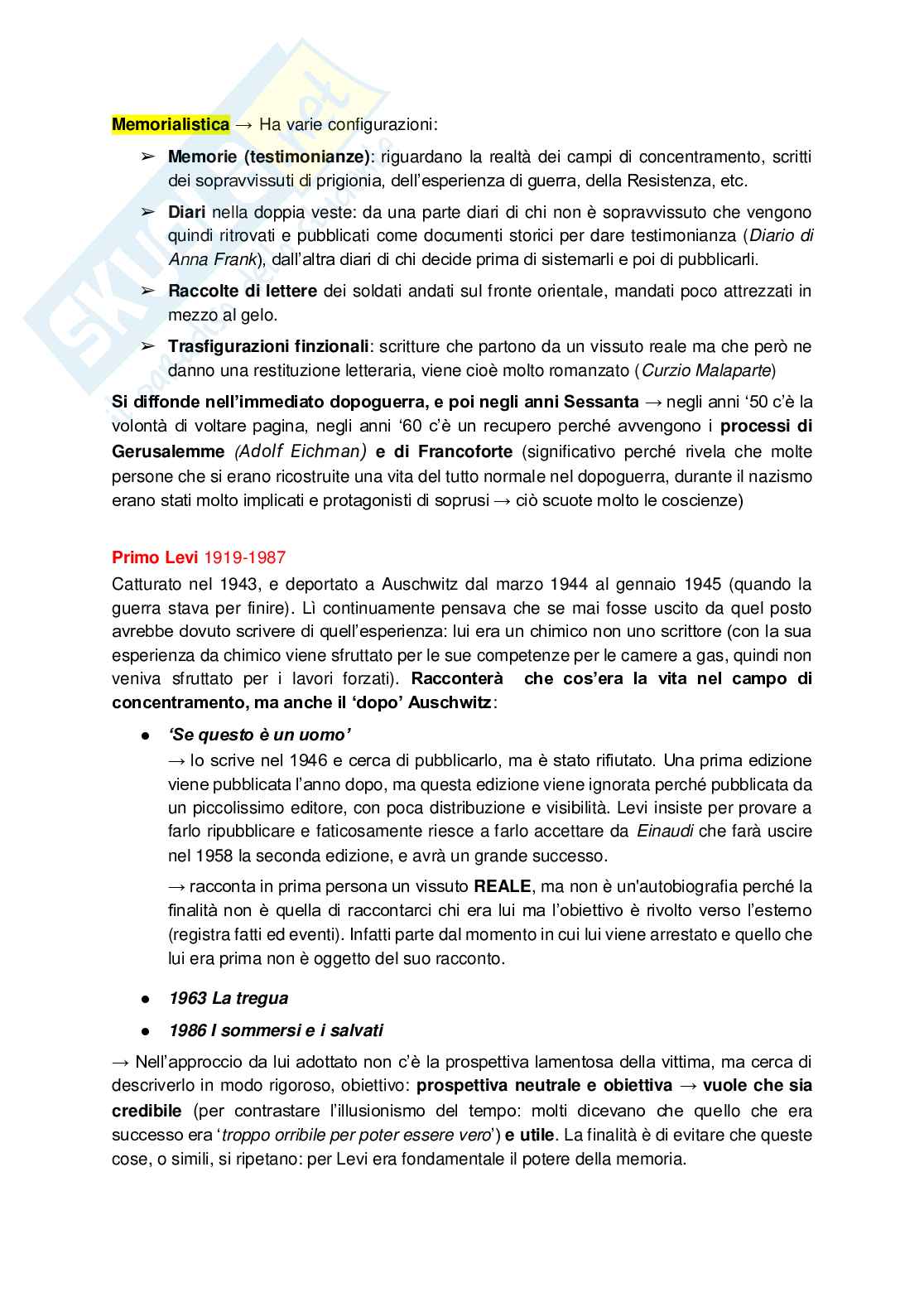 Riassunto esame Letteratura italiana, Prof. Zanardo Monica, libro consigliato  Letteratura italiana , Battistini Pag. 81