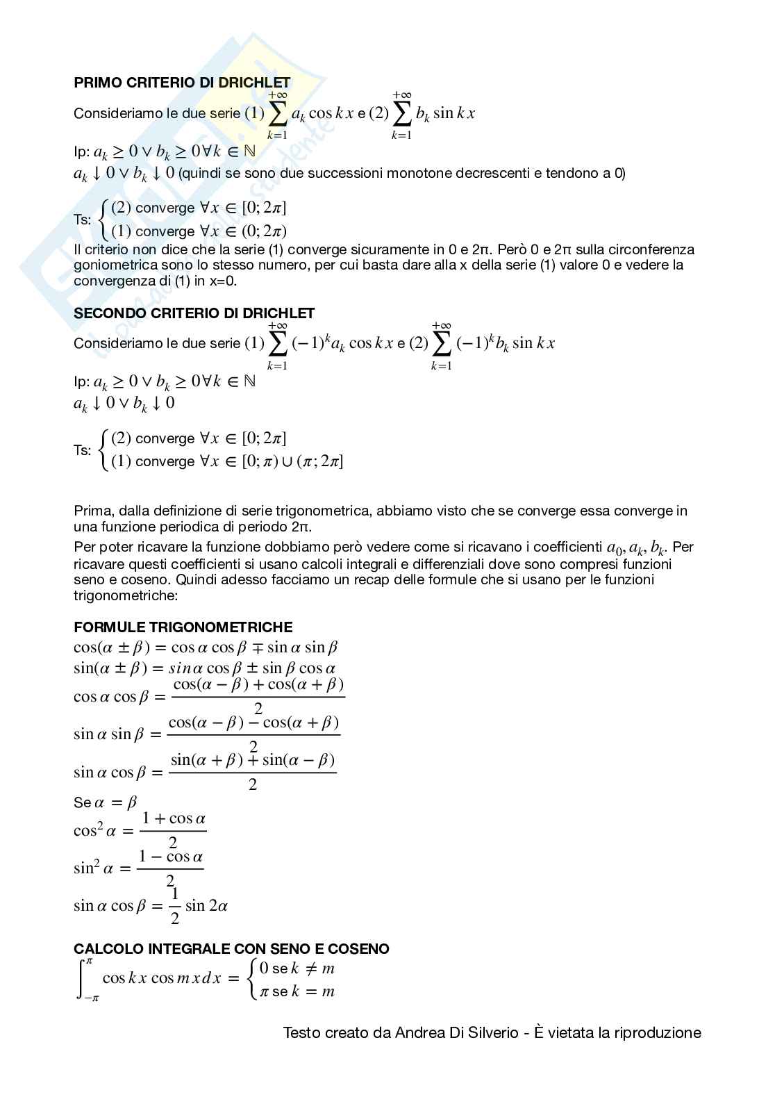 Appunti di Analisi matematica II Pag. 2