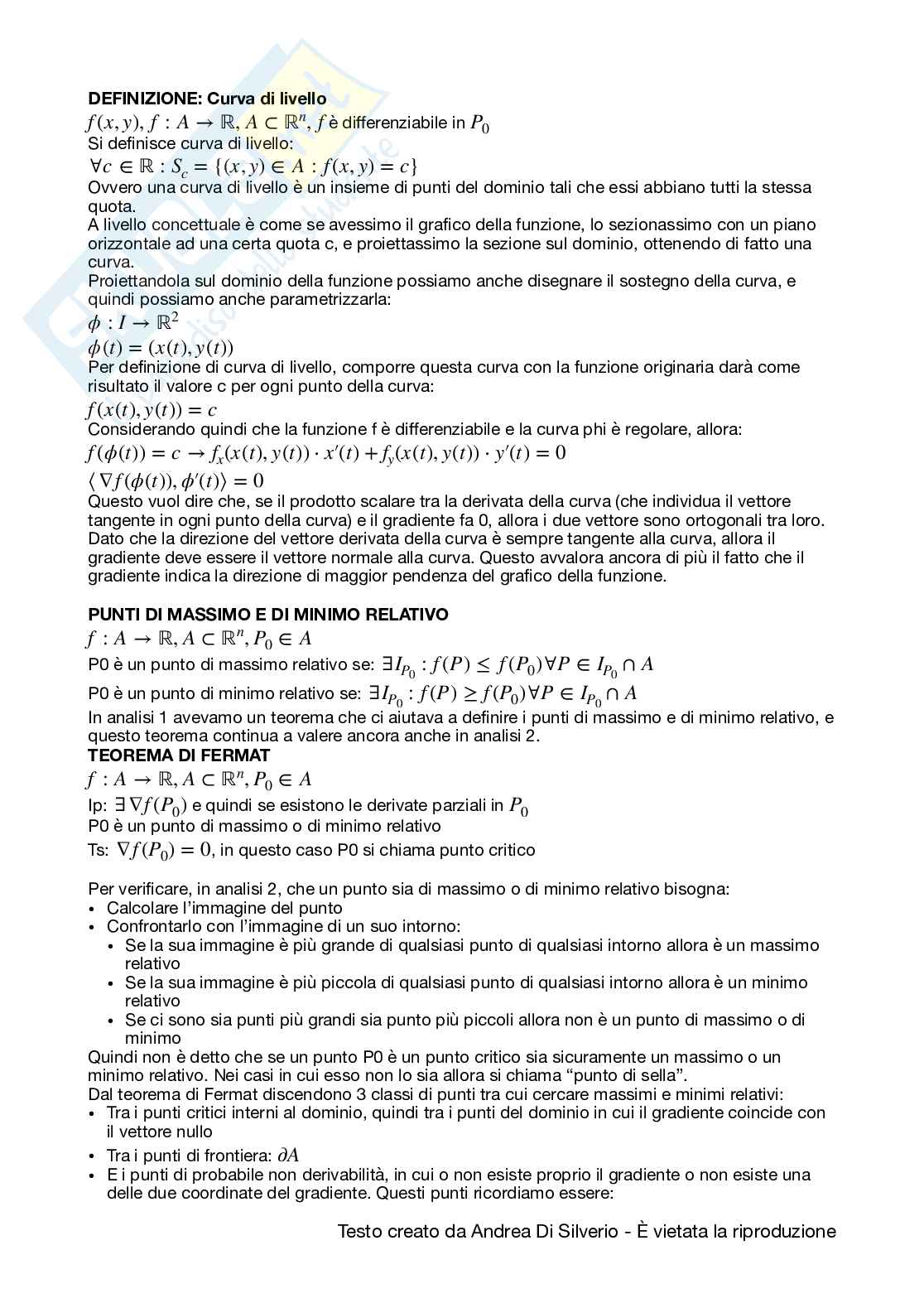 Appunti di Analisi matematica II Pag. 31