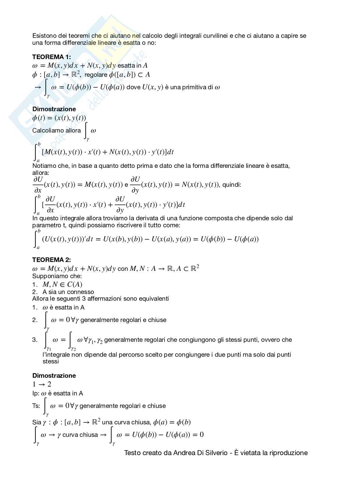 Appunti di Analisi matematica II Pag. 46