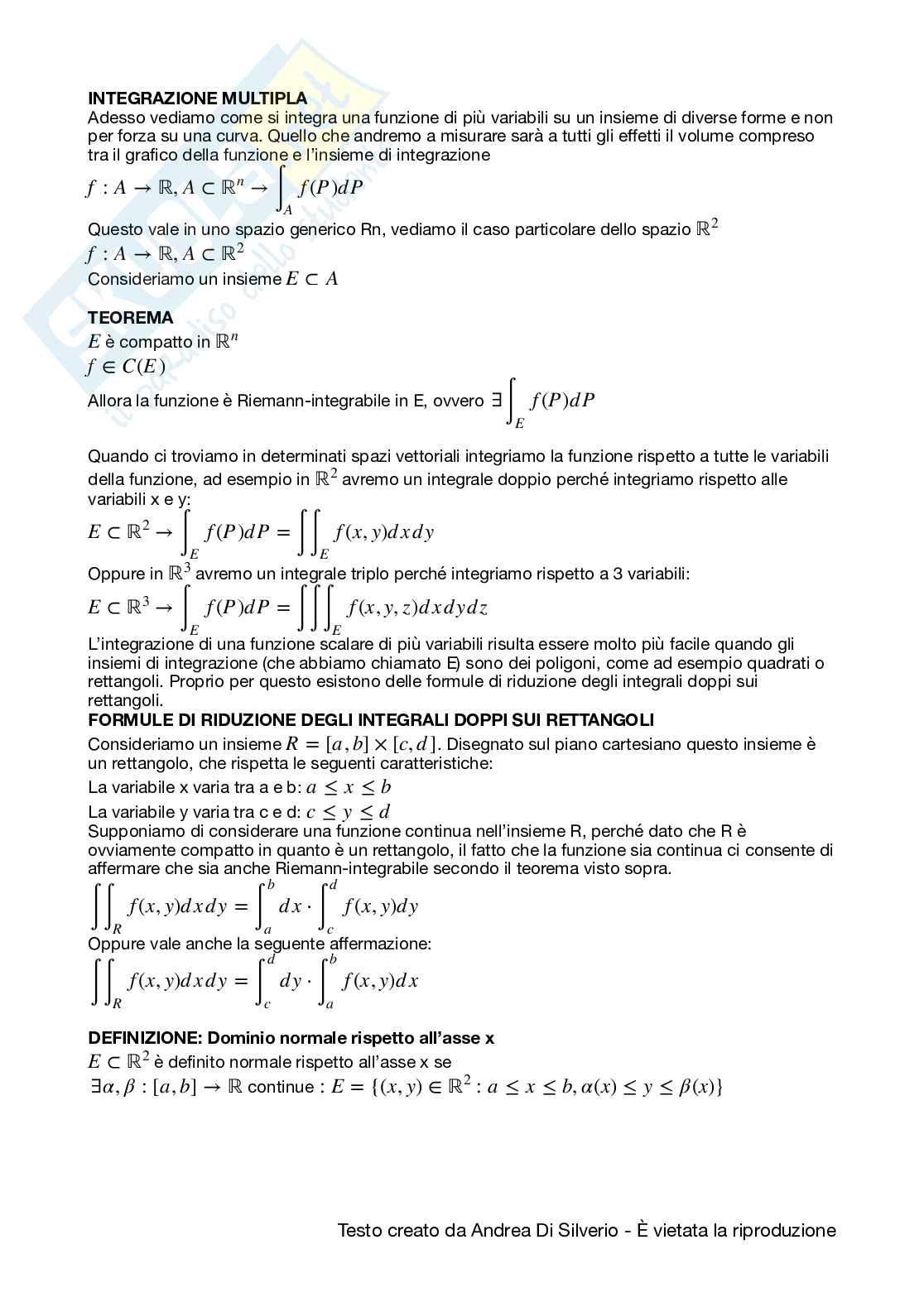 Appunti di Analisi matematica II Pag. 51