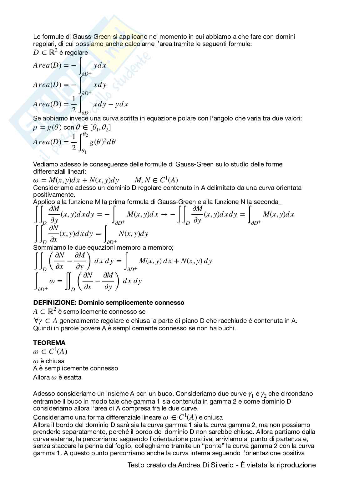 Appunti di Analisi matematica II Pag. 56