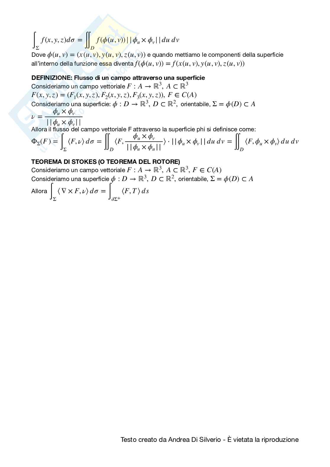 Appunti di Analisi matematica II Pag. 61