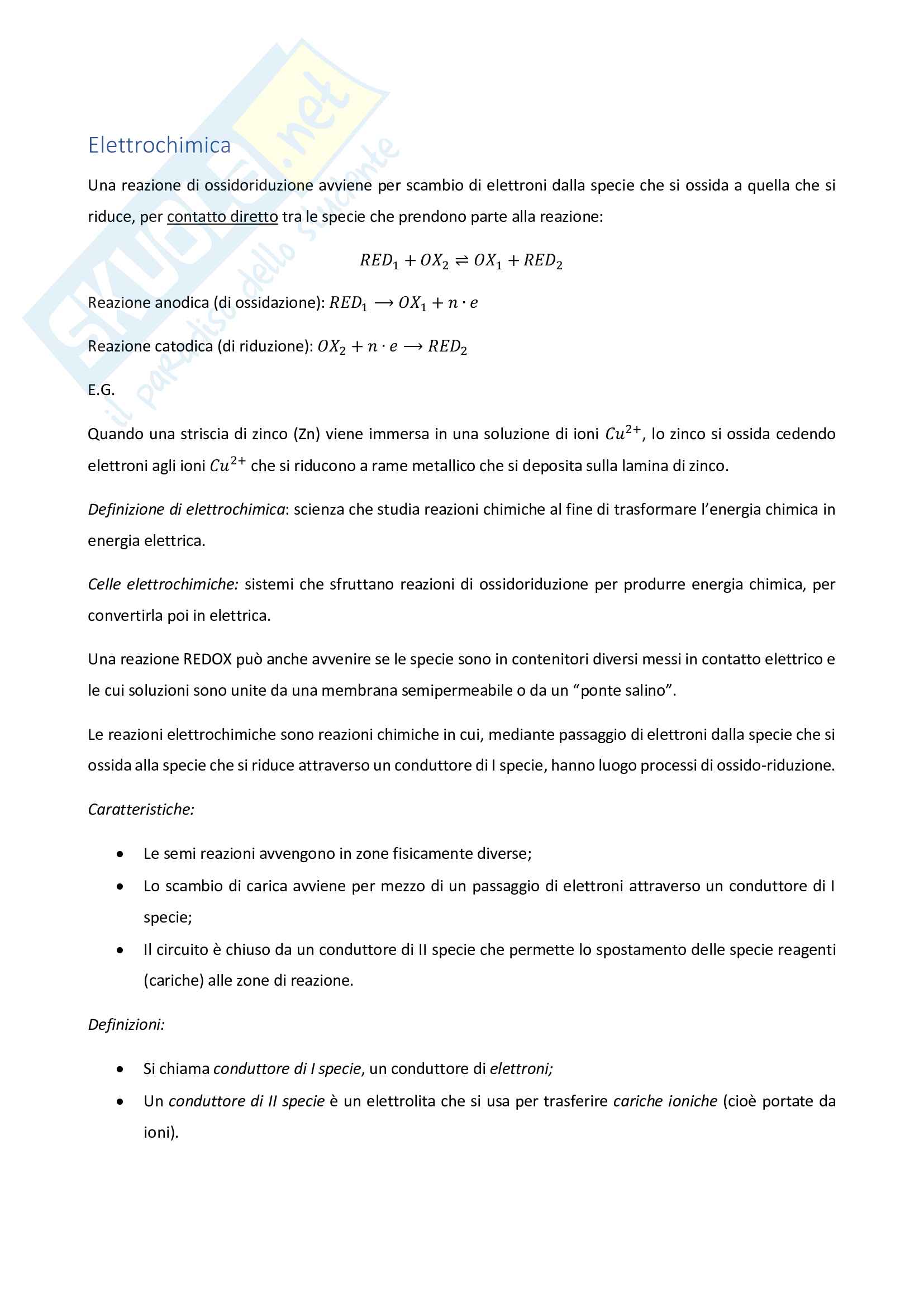 Elettrochimica - Chimica I Pag. 1