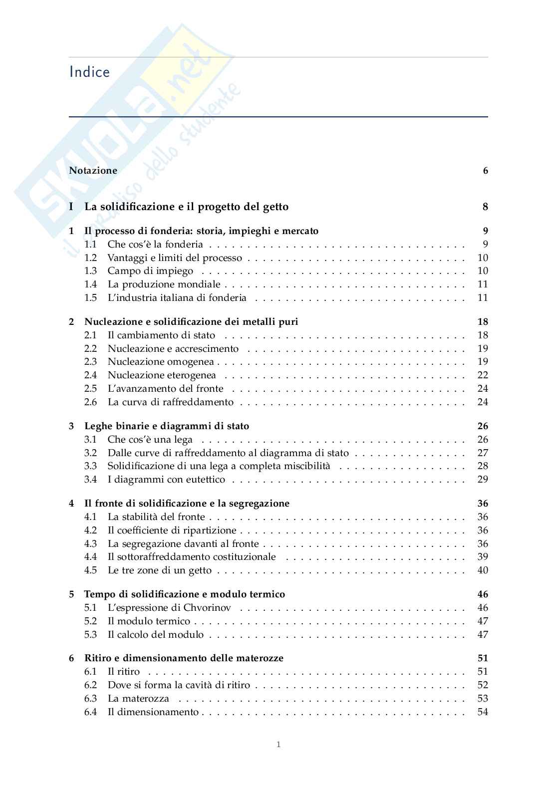 Appunti Tecnologie di formatura, modulo fonderia - terzo parziale Pag. 2
