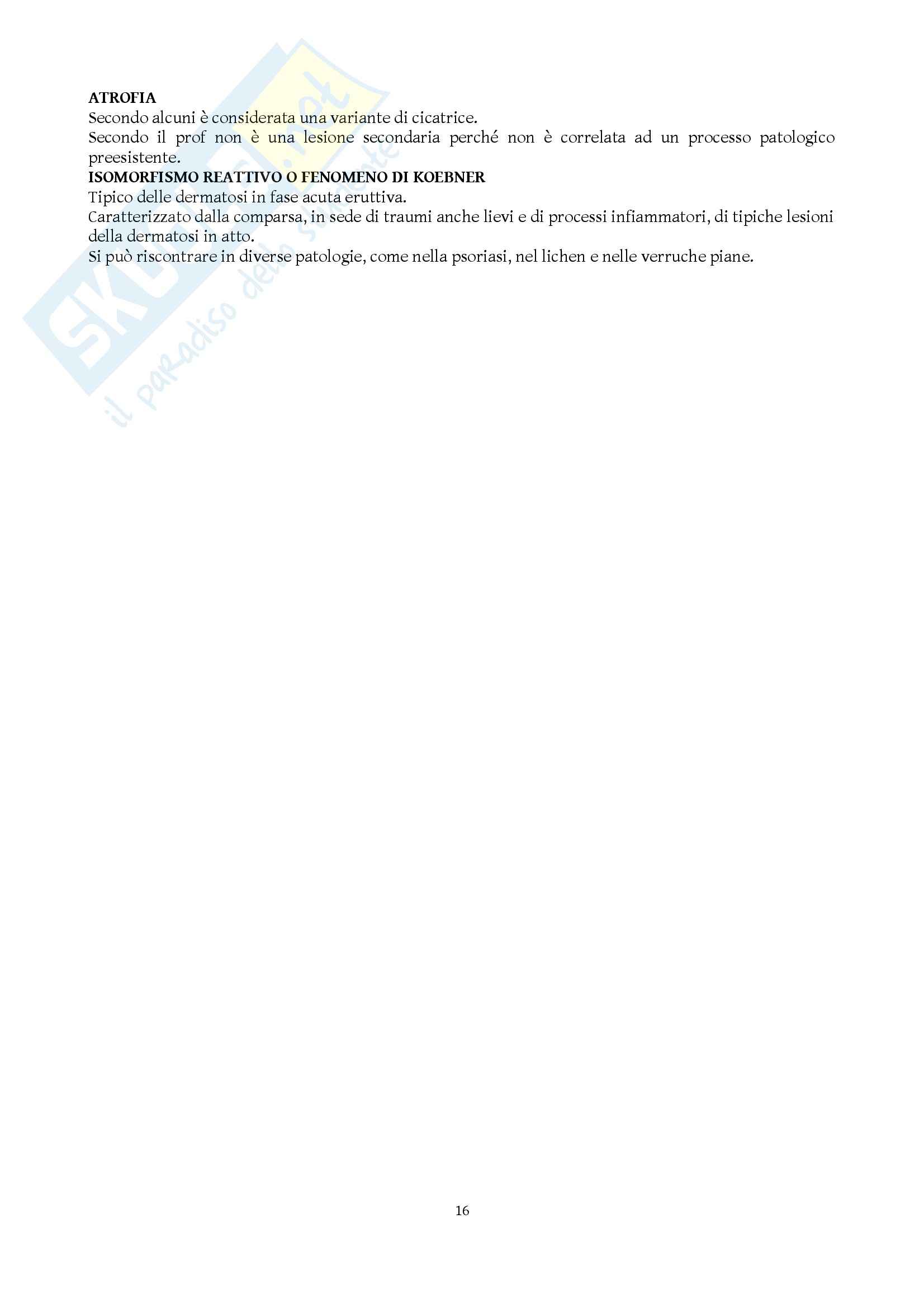 Dermatologia e Venereologia - Appunti Pag. 16