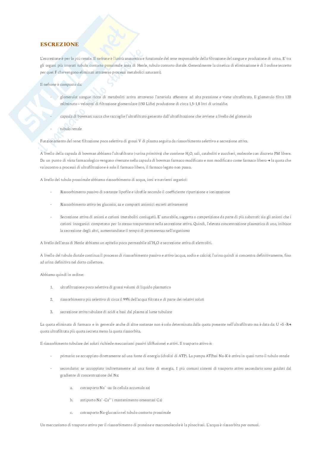 Appunti completi II semestre Farmacologia Pag. 66