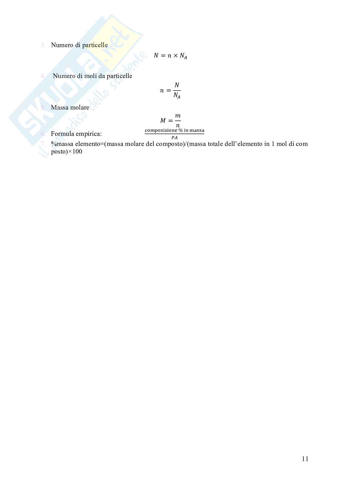 Chimica - prima prova in itinere Pag. 11