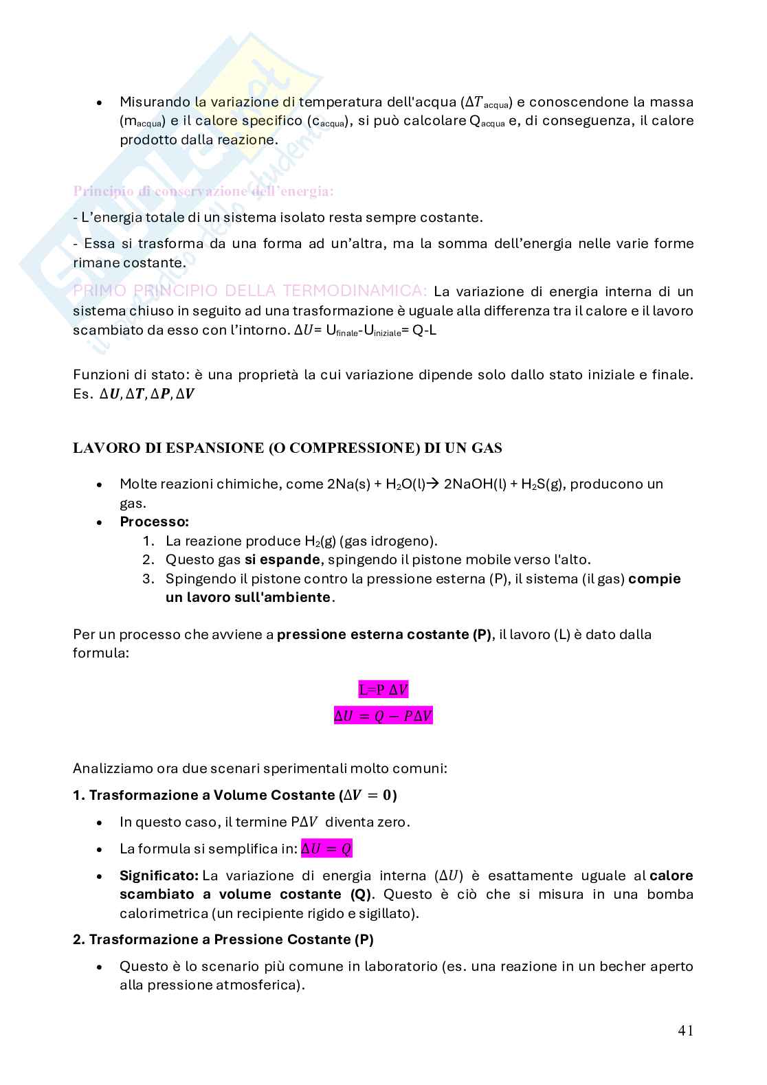 Chimica - prima prova in itinere Pag. 41