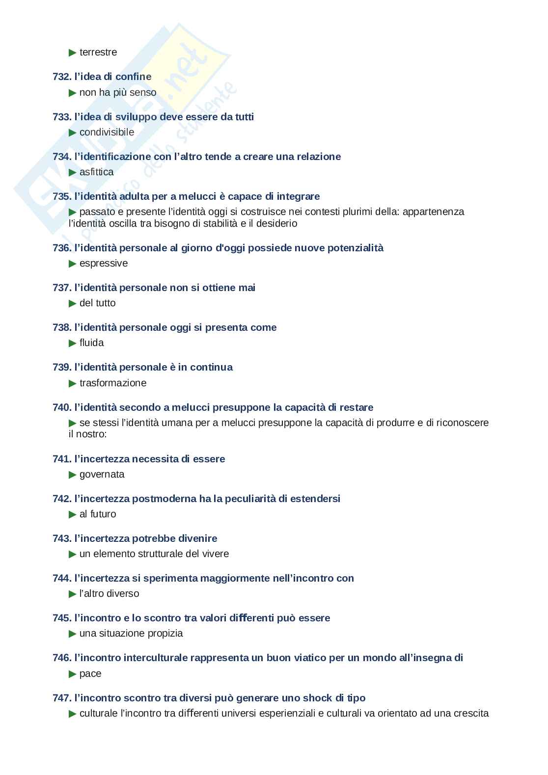 Domande e risposte Pedagogia generale II, ordine alfabetico 2025 Pag. 46