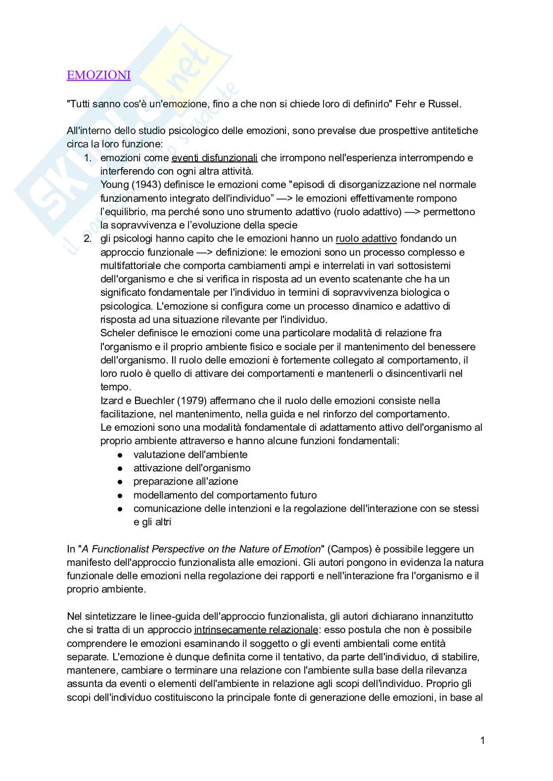 Psicologia generale Pag. 1