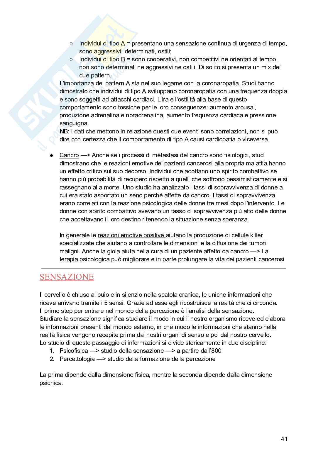 Psicologia generale Pag. 41