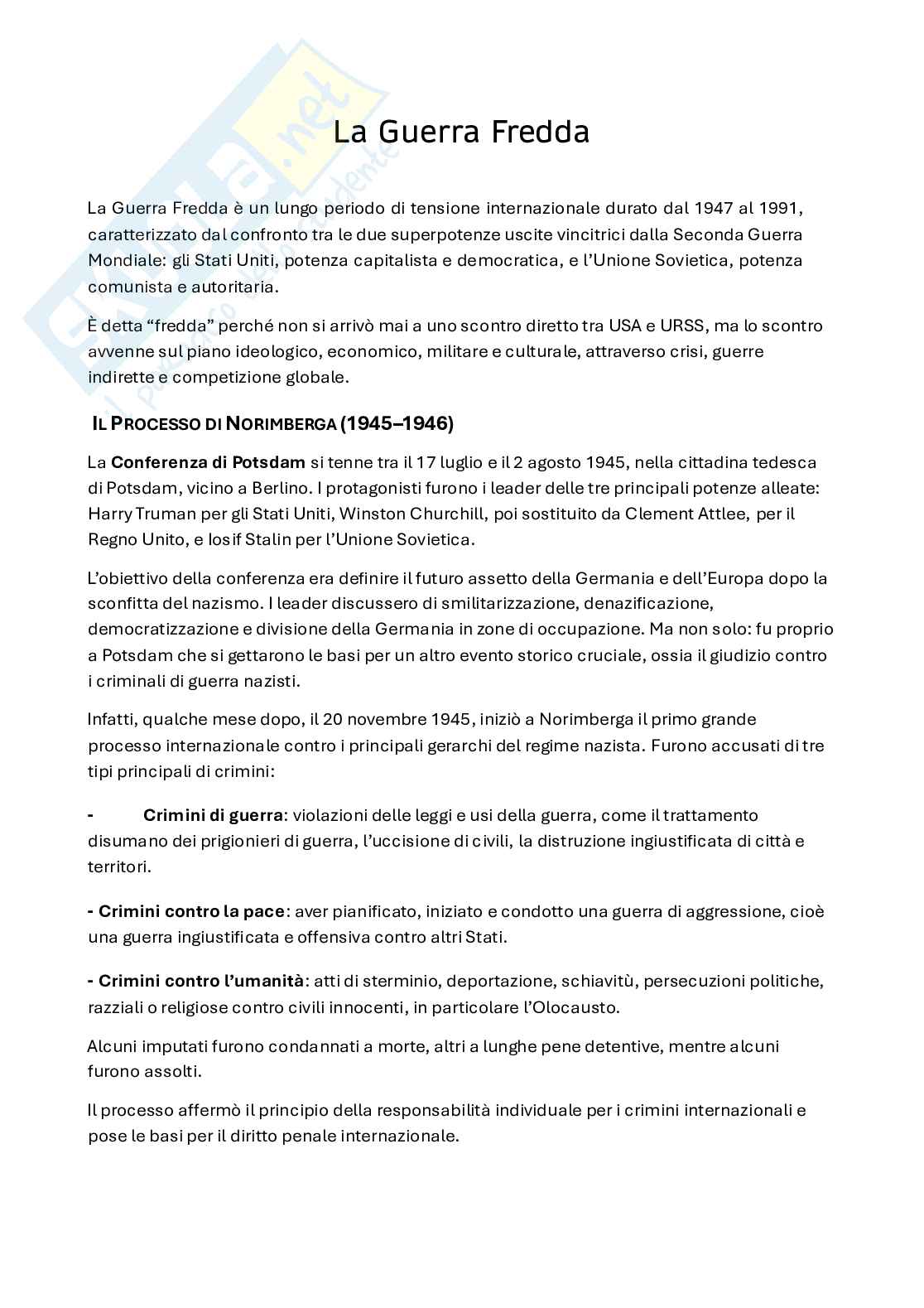 Guerra Fredda Pag. 1