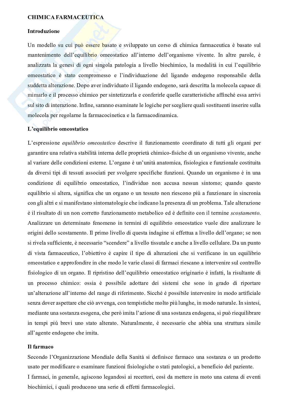 Chimica farmaceutica e tossicologica II Pag. 1