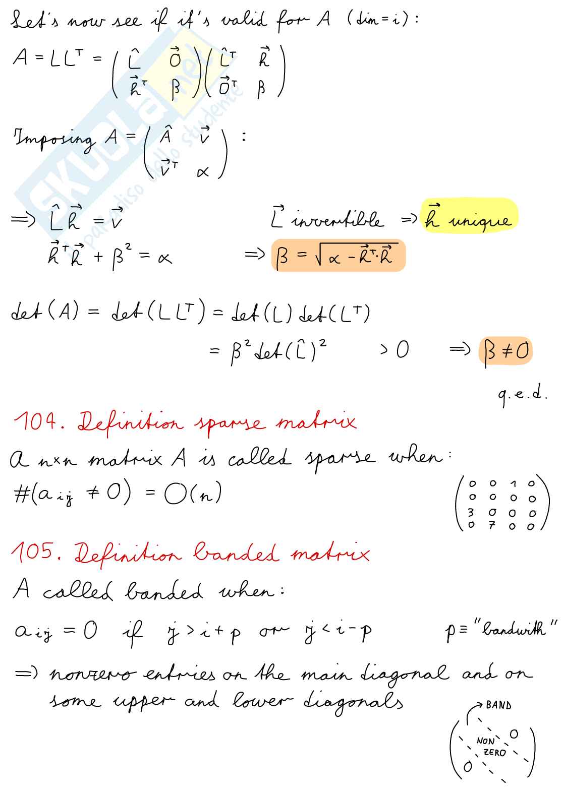 Riassunti digitali (apple pencil) di tutte le domande di teoria dell'esame Numerical Methods for Engineering Pag. 26