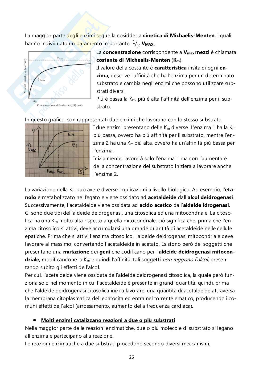 Biochimica generale e molecolare Pag. 26