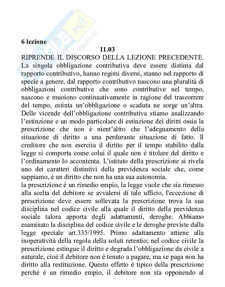Diritto della previdenza sociale  Pag. 1