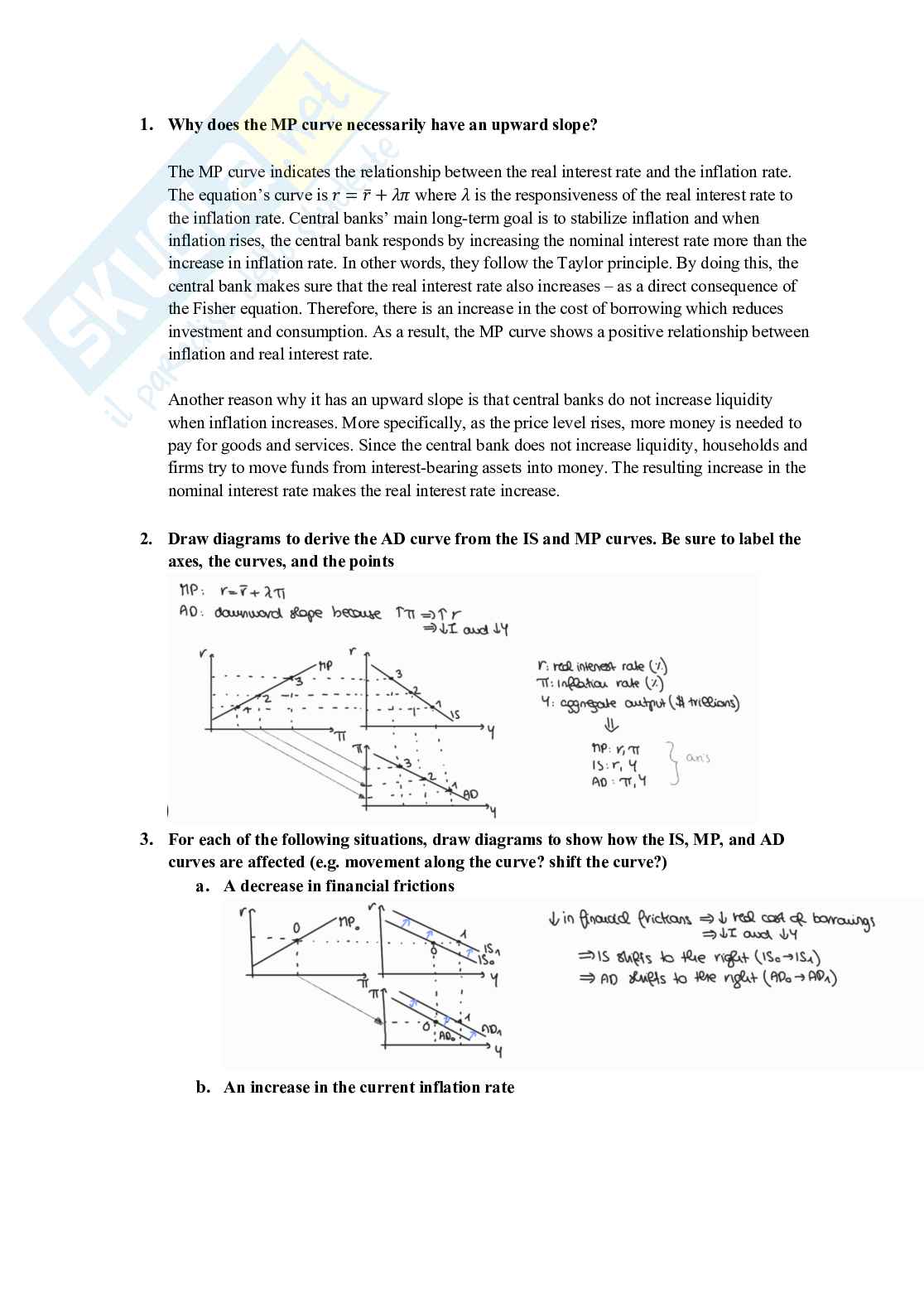 Assignment 3 Economia monetaria Pag. 1