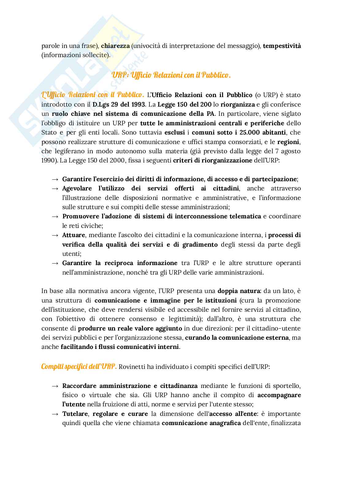 Riassunto esame Comunicazione pubblica e istituzionale, Prof. Bertetti Paolo, libro consigliato Relazionalità consapevole. La comunicazione pubblica nella società connessa, Gea Ducci Pag. 51