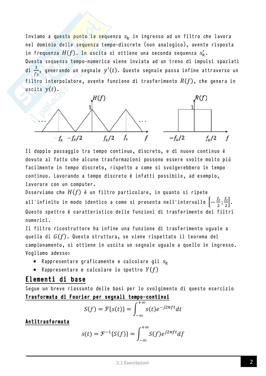 Appunti completi di Fondamenti di comunicazioni elettriche  Pag. 26