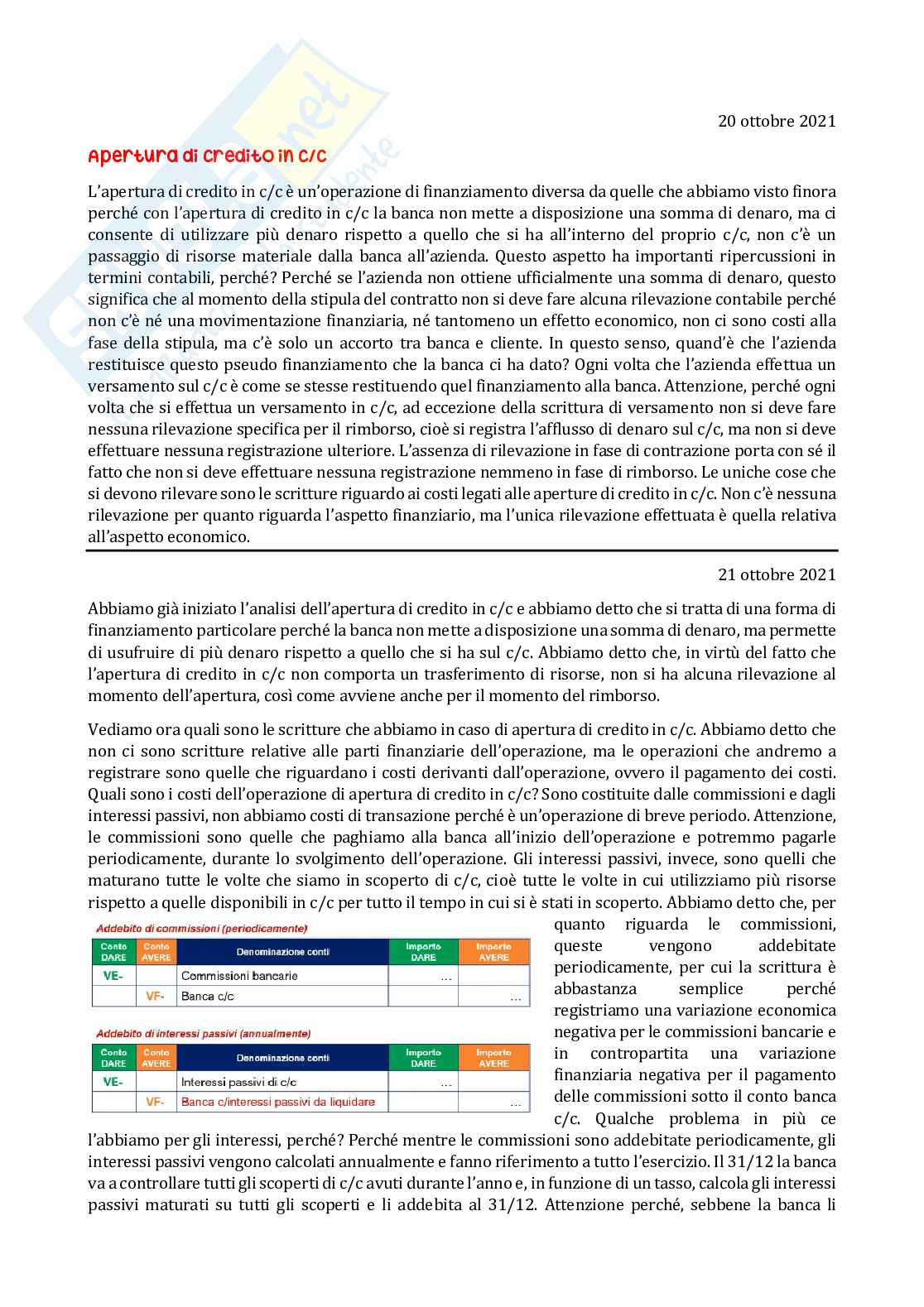 Appunti Ragioneria generale e applicata Pag. 26