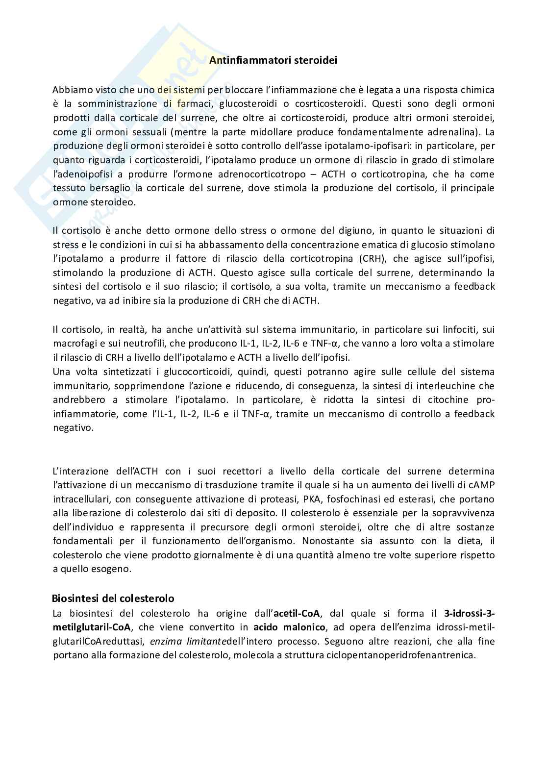 Apputi esame lezioni 12-22 su 33 di Chimica farmaceutica e tossicologica 2  Pag. 1
