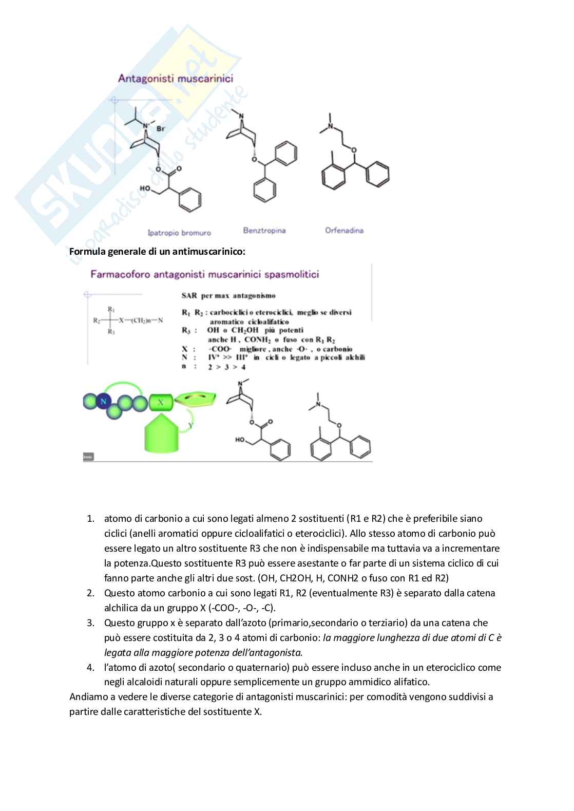 Apputi esame lezioni 12-22 su 33 di Chimica farmaceutica e tossicologica 2  Pag. 61