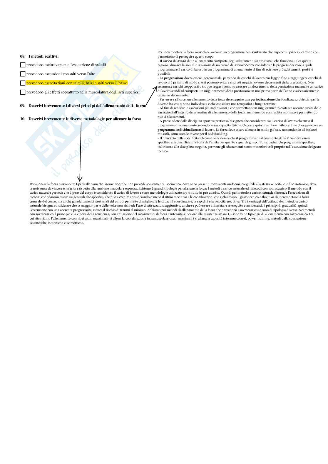 Paniere Completo di Didattica degli sport di squadra (2026) - Risposte multiple e aperte corrette Pag. 6