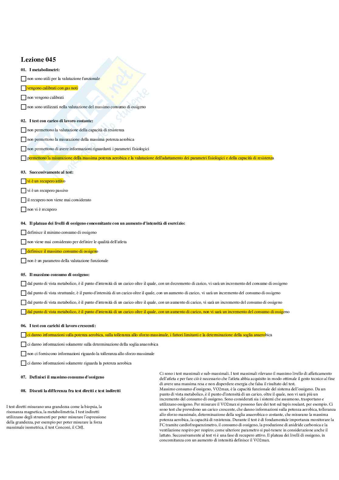 Paniere Completo di Didattica degli sport di squadra (2026) - Risposte multiple e aperte corrette Pag. 61