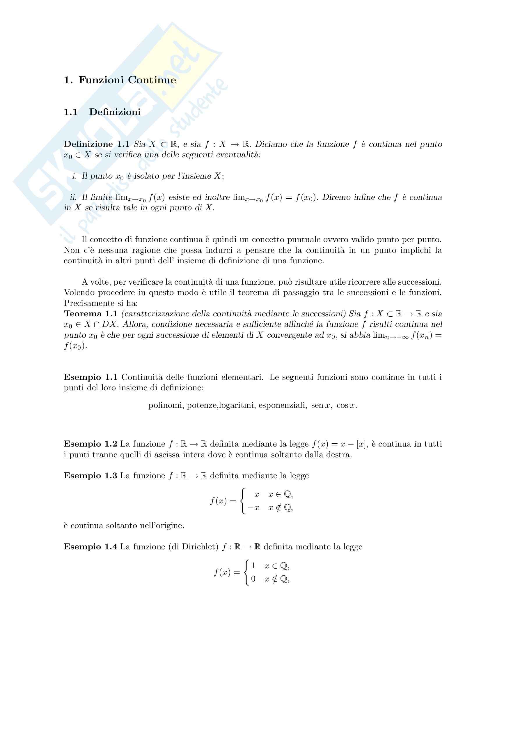 Analisi matematica I - la funzione inversa Pag. 1
