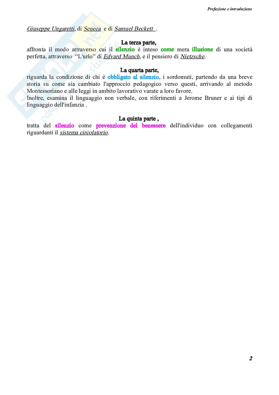 Silenzio tesina Pag. 6