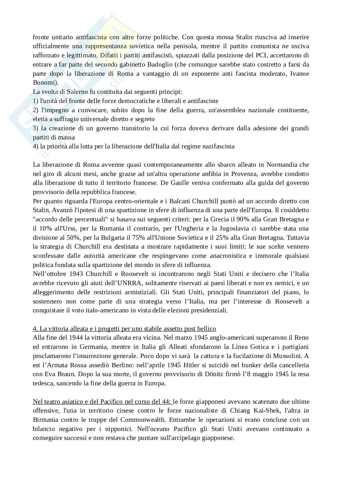 Riassunto esame Storia delle relazioni internazionali, Prof. De Luca Daniele, libro consigliato Storia delle relazioni internazionali, Varsori Pag. 16