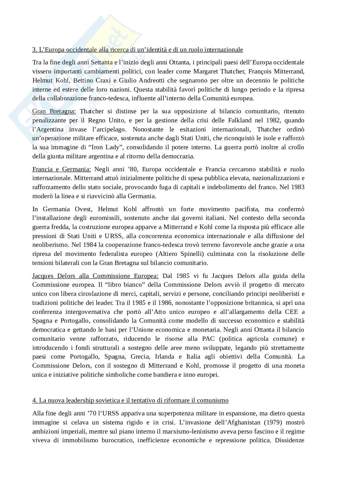 Riassunto esame Storia delle relazioni internazionali, Prof. De Luca Daniele, libro consigliato Storia delle relazioni internazionali, Varsori Pag. 51
