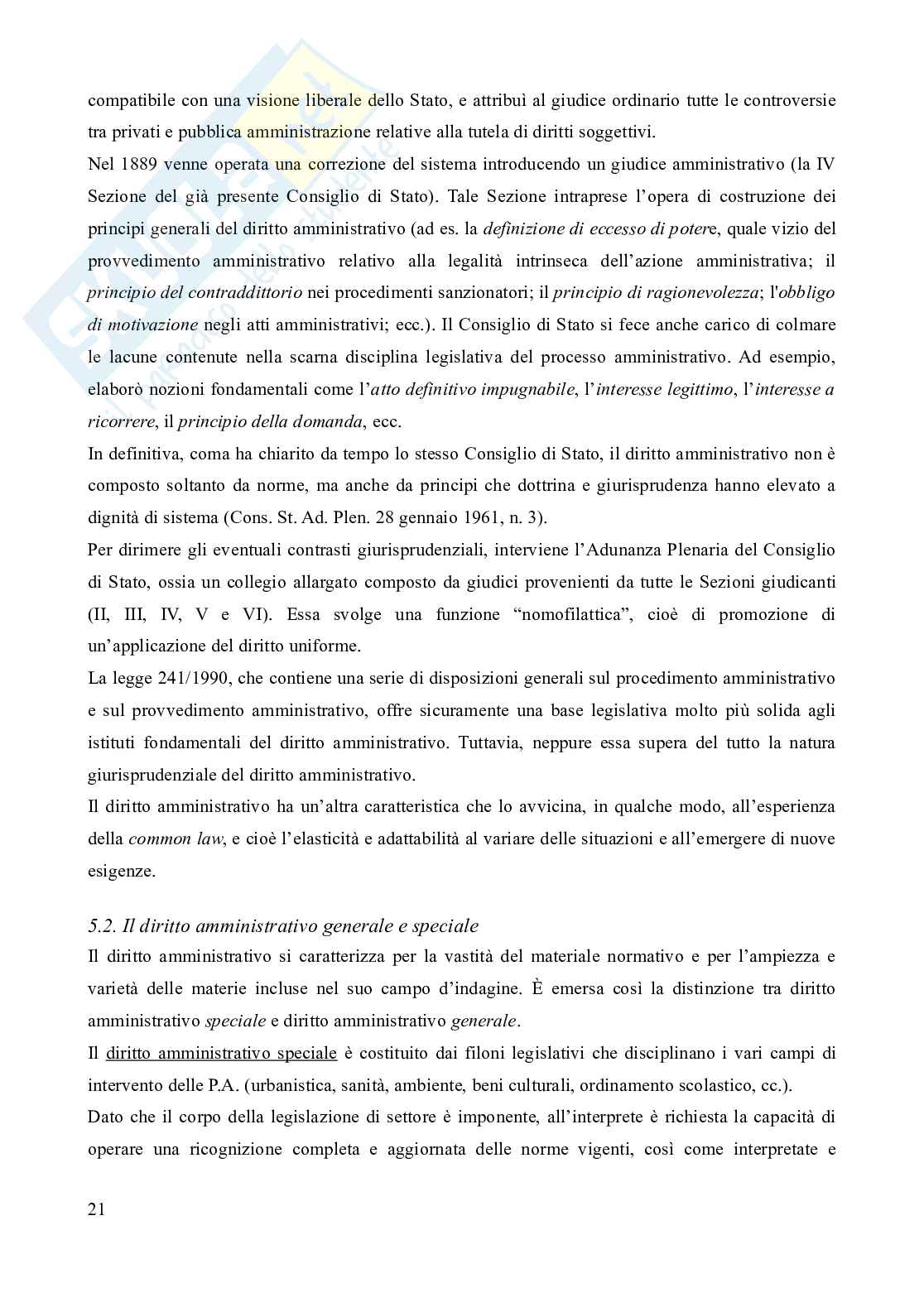 Riassunto esame Diritto amministrativo, Prof. Cerbo Pasquale, libro consigliato Manuale di diritto amministrativo, 5^edizione, Clarich Pag. 21