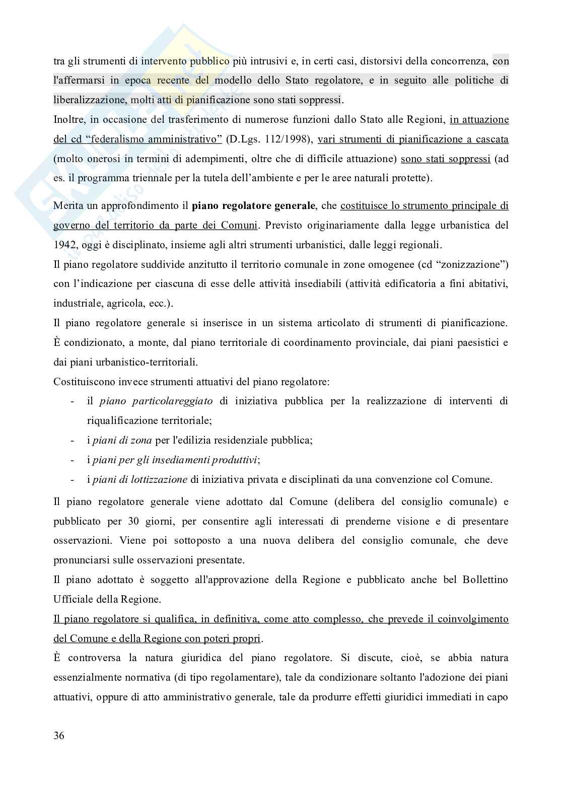 Riassunto esame Diritto amministrativo, Prof. Cerbo Pasquale, libro consigliato Manuale di diritto amministrativo, 5^edizione, Clarich Pag. 36