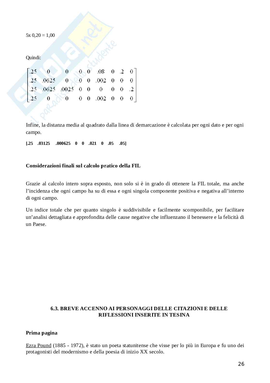 Prodotto interno lordo o Felicità interna lorda? Pag. 26